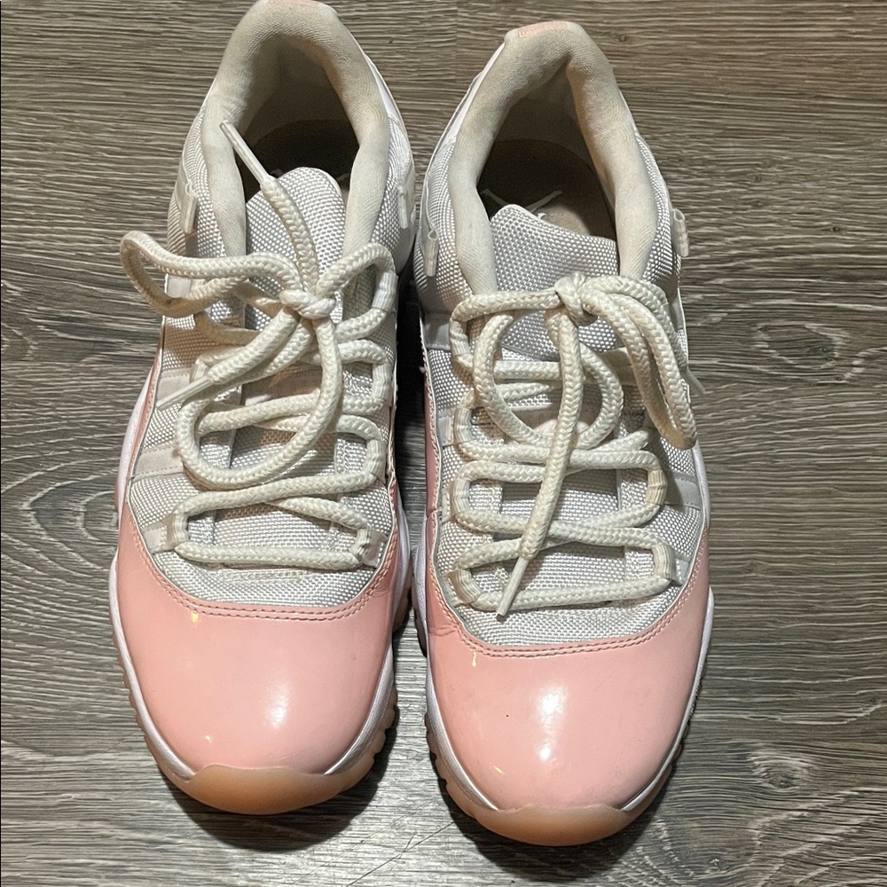 Jordan Women's Pink and White Athletic Shoes